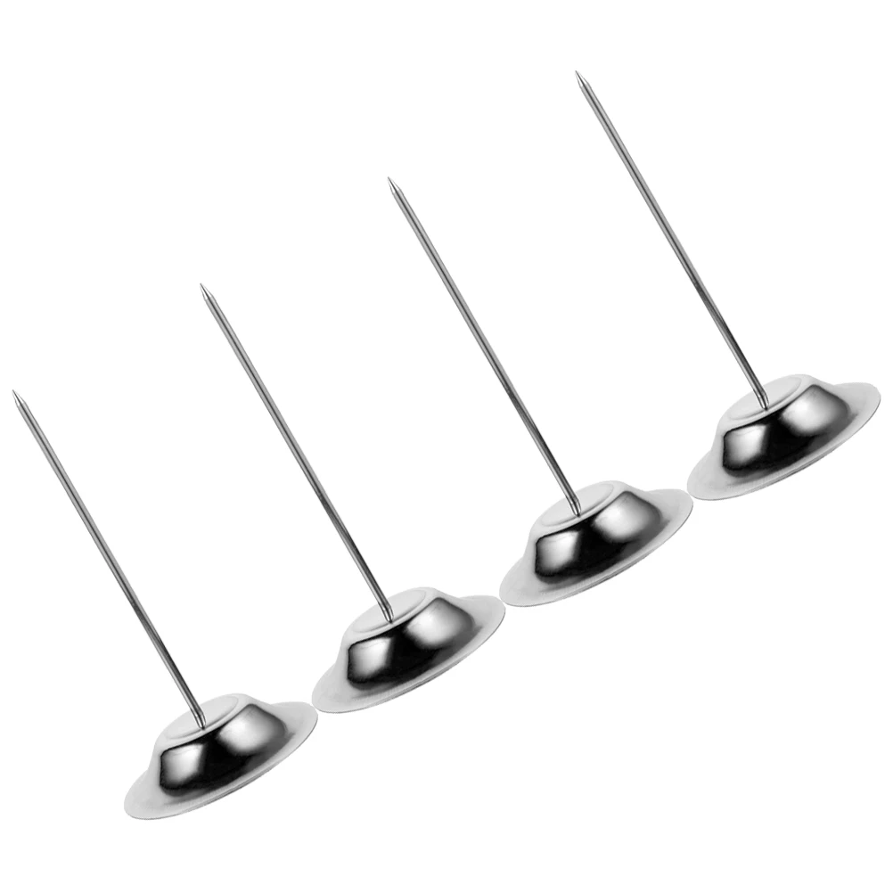 

4 Pcs Menu Inserter Bill Holder Spike Organizer Fork Check Desk Paper Rack Straight Pole Stick