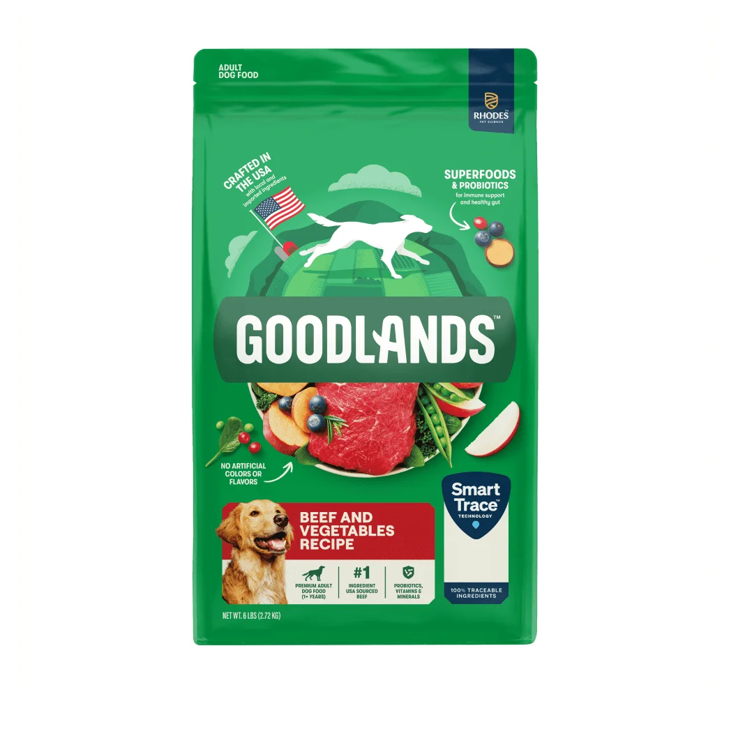 

Grass-Fed Beef & Vegetable Flavor, Dry Adult Dog Food with Probiotics, 6 lb Bag