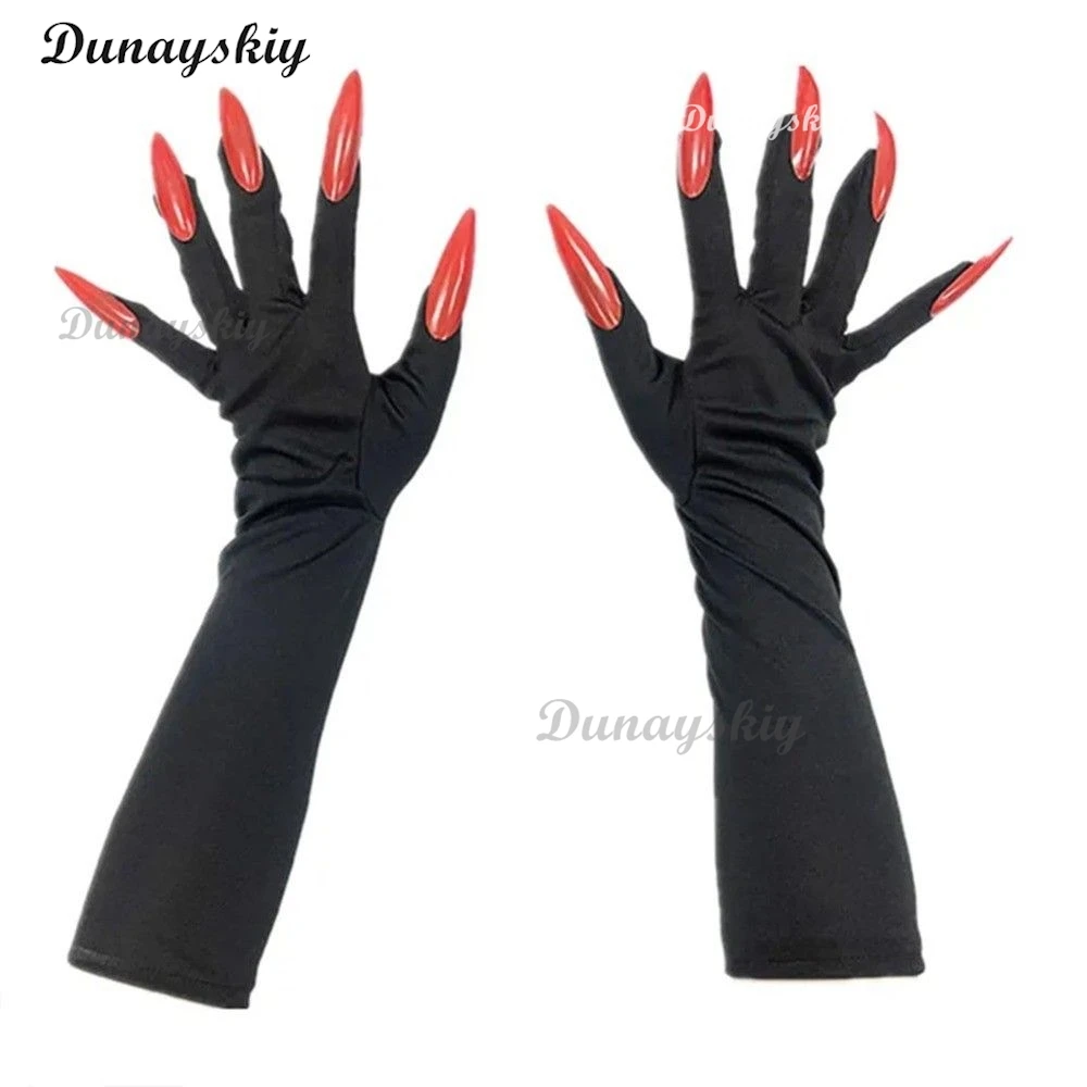 NEW Hazbinin Cosplay ALASTOR Cosplay Prop Wig Detachable Vertical Microphone Stick Cane Halloween Carnival Party Nail Glove