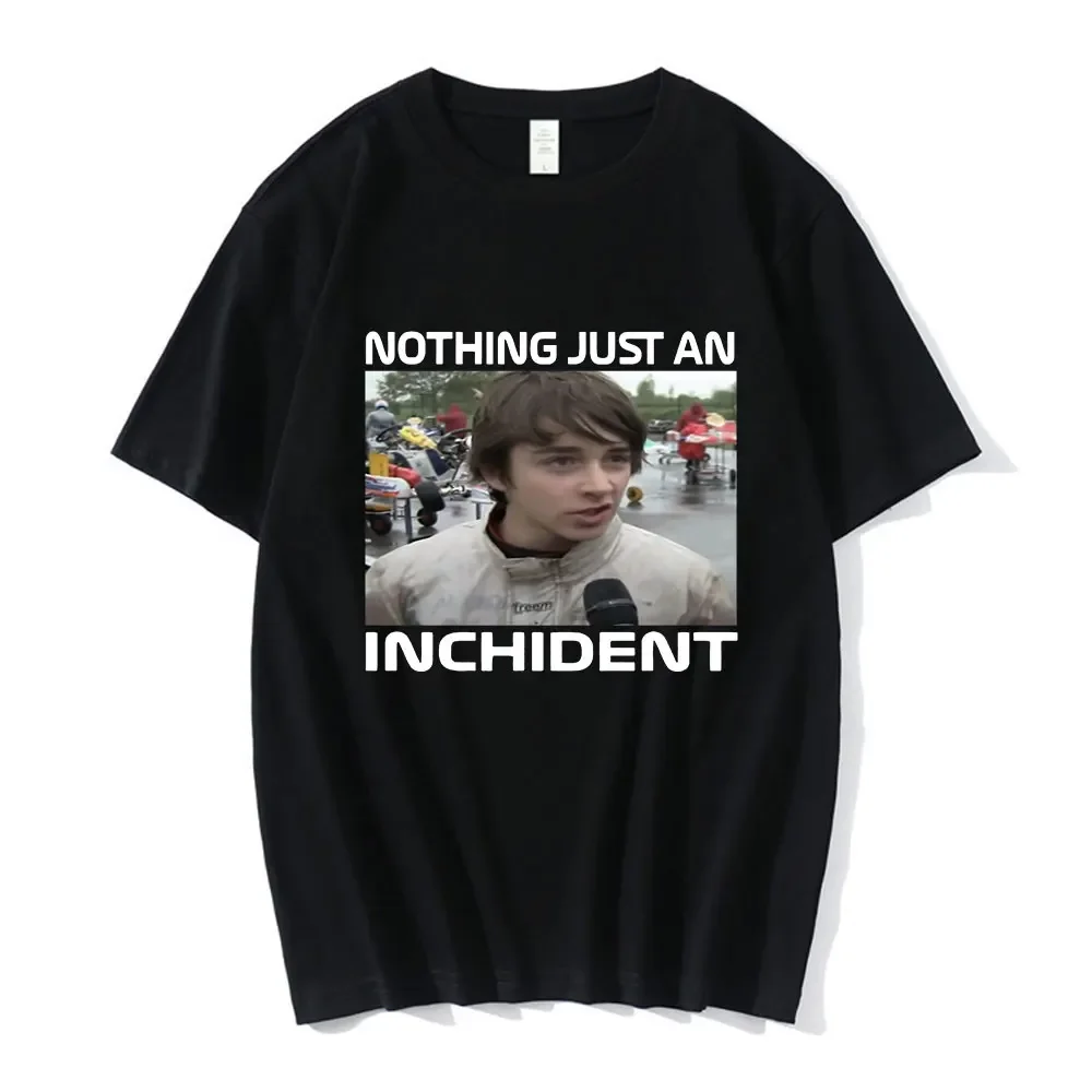 تشارلز لوكلير لا شيء مجرد مقابلة Inchident تي شيرت رجالي عتيق كبير الحجم بأكمام قصيرة شخصية الشارع بلوزات على الموضة #1