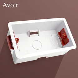 Avoir Drywall Installation Box 146 Type 45mm Depth Gypsum Board Mounting Boxes Plastic Wall Power Socket Switch Plasterboad Box