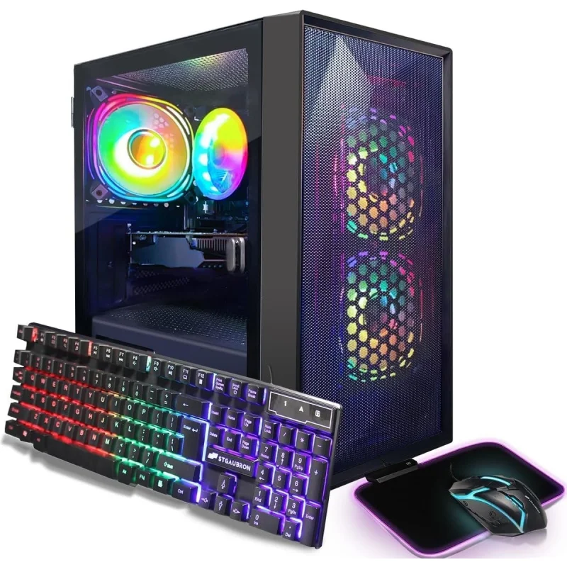 Gaming PC Desktop Computer,  Core i3-10100F up to 4.3G, GeForce GTX 1660 Super 6G, 16GB DDR4, 1TB SSD, WiFi, BT 5