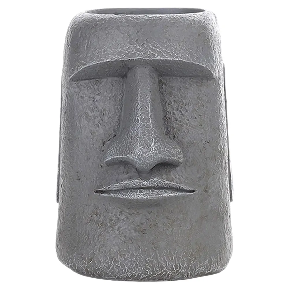

Moai Statue Resin Succulent Pot DY2075 1B Resin Succulent Planter Flower Pots Random Decor Flower Pots