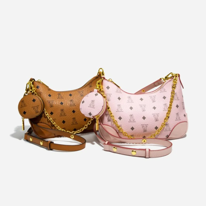 

Elegant Leather Crossbody Handbag For Casual Leisure Women With Minimalist Trendy Design And High-End