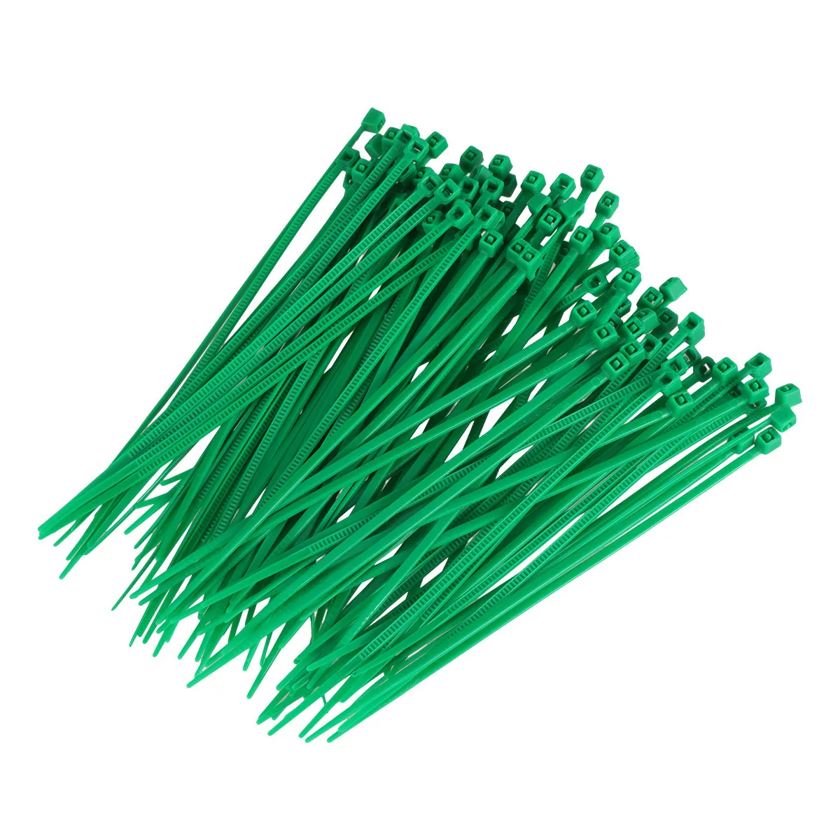 

1000Pcs 3x100mm Self-Locking Nylon Cable Ties Multi-Purpose Locking Teeth for Indoor Outdoor Use Green Nylon Cable Ties