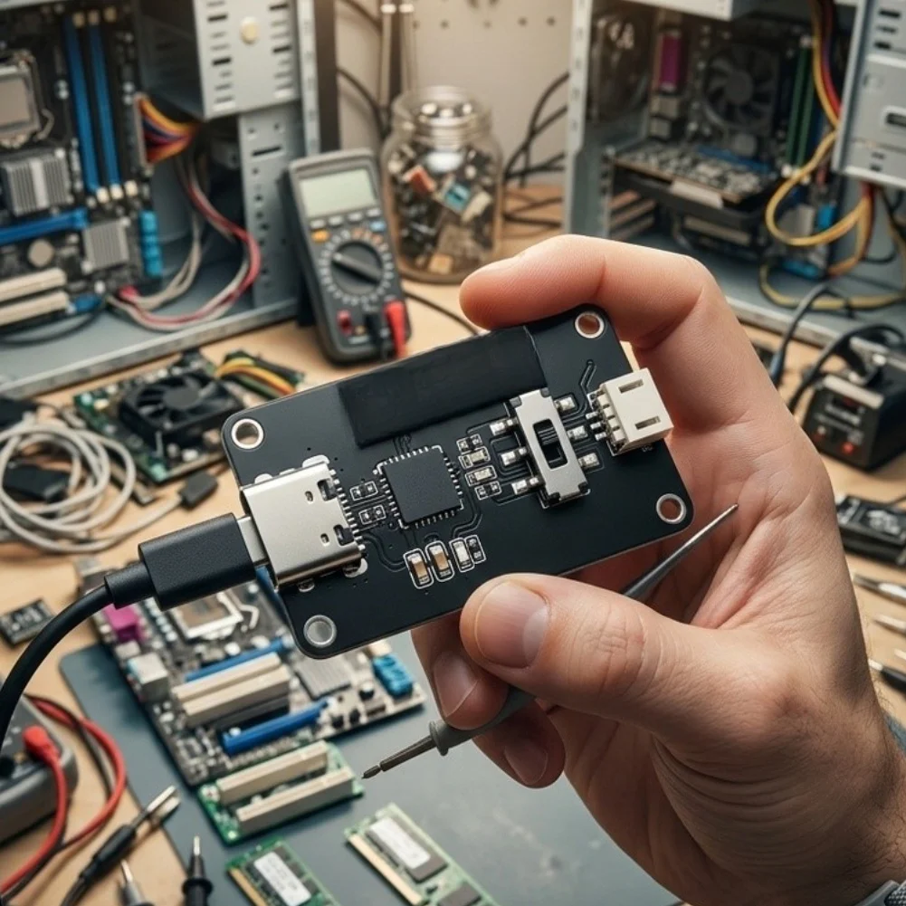 For PC Technician Diagnostic Module for Motherboard Faults Using For Type-C and Cloud-Based AI Log Analysis System