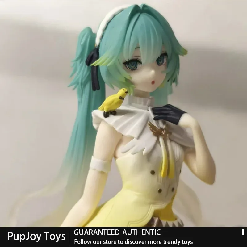 本物のフリュー初音ミク-カナリアプレミアムpvcアニメフィギュア-ミクのカスタマイズ誕生日プレゼント-デスクトップデコレーション