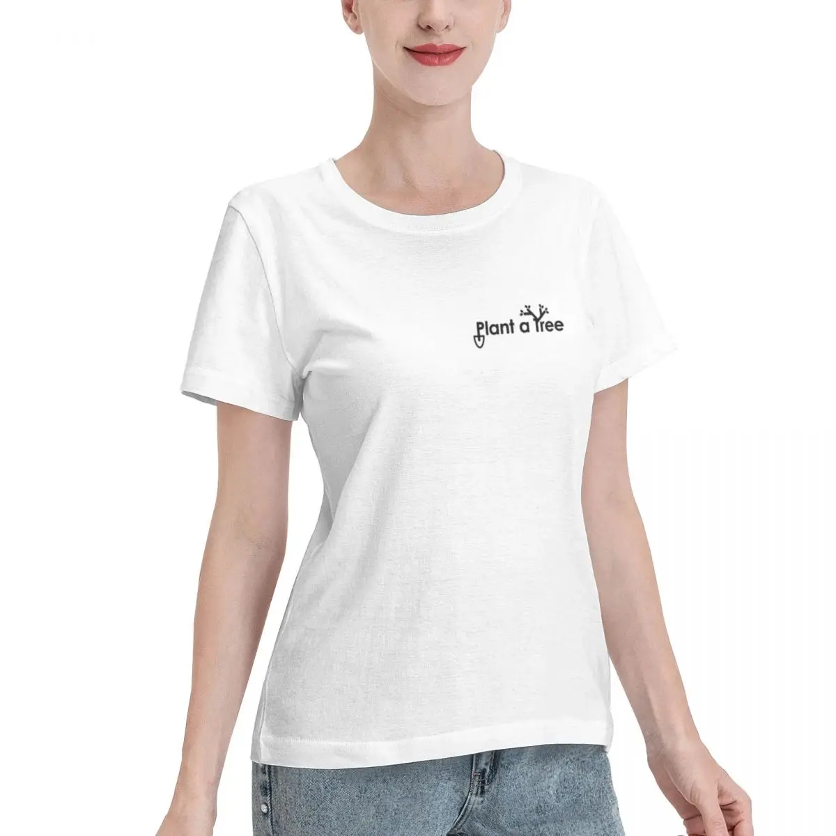 Street Pick Climate Change Environmental Activism Design From Plant A Tree Logo Women's T-shirt Y2K Vintage Women Top