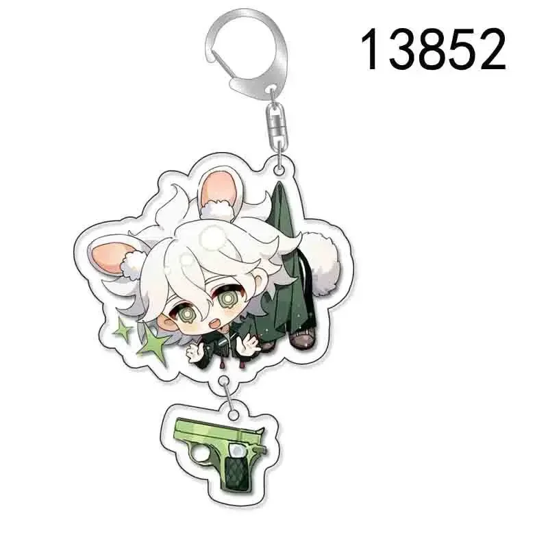 Anime Danganronpa Keychain Cosplay Cartoon Cute Kirigiri Kyoko Naegi Makoto Pendant  Accessories Bag Car Key Chain Jewelry Gifts