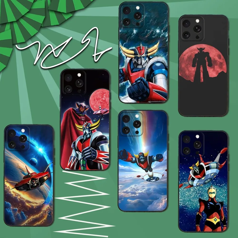

UFO Robot G-Goldorak Phone Case For iPhone 16e,16,15,14,13,12,11,Pro,X,XS,Max,XR,Plus,Mini Soft Black Cover