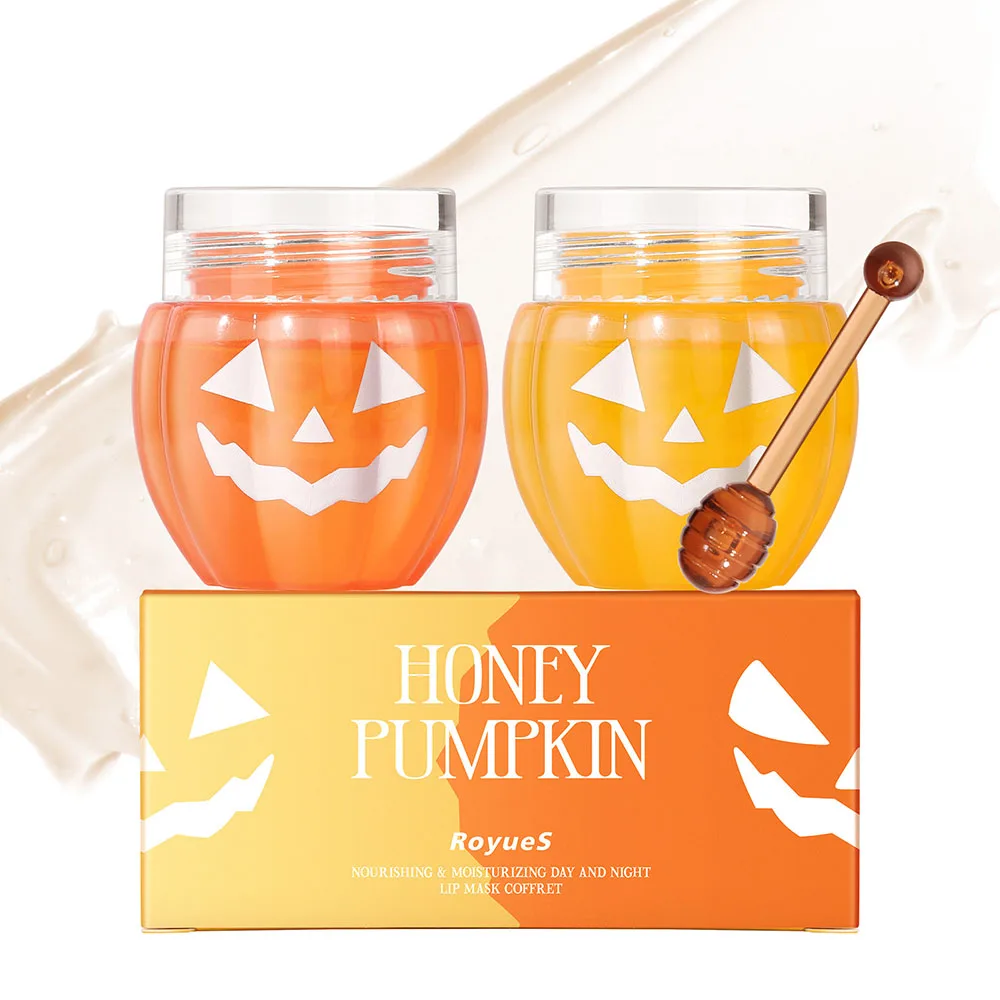 

Halloween Pumpkins Honey Pot Lip Mask Moisturizing Fine Lines Lip Balm Lip Care Supplies