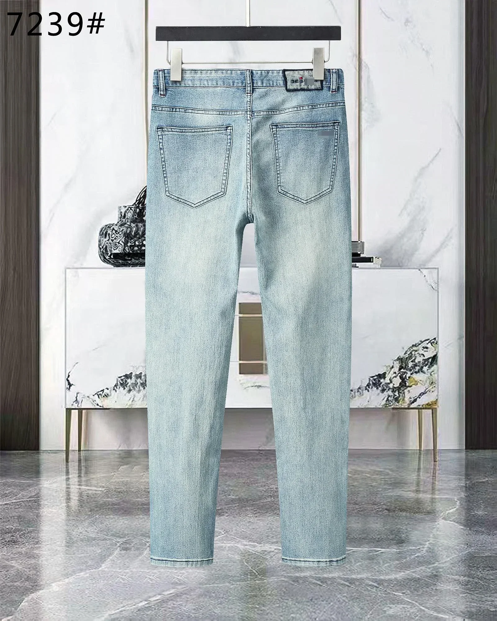 SIJITONGDA 2025 봄 여름 신작 남성 패션 하이엔드 캐주얼 청바지 청바지 사이즈 29-40