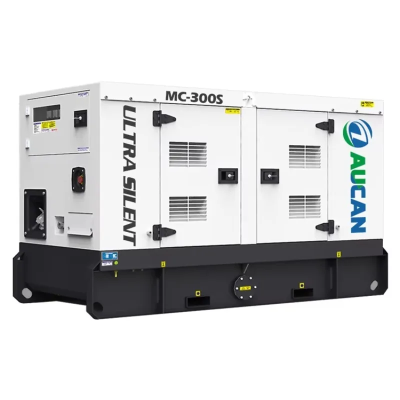 Customized 100kVA 200kVA 400kVA Silent Type Open Frame Diesel Generator For Engine 1/3 Phase Optional ATS Control Panel