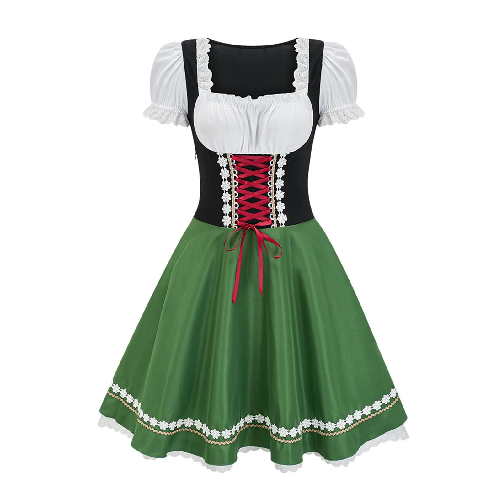 

New Women's Munich Oktoberfest Costume German Tight Dress Bavarian Costume Carnival Stage Performance Maid Costumes