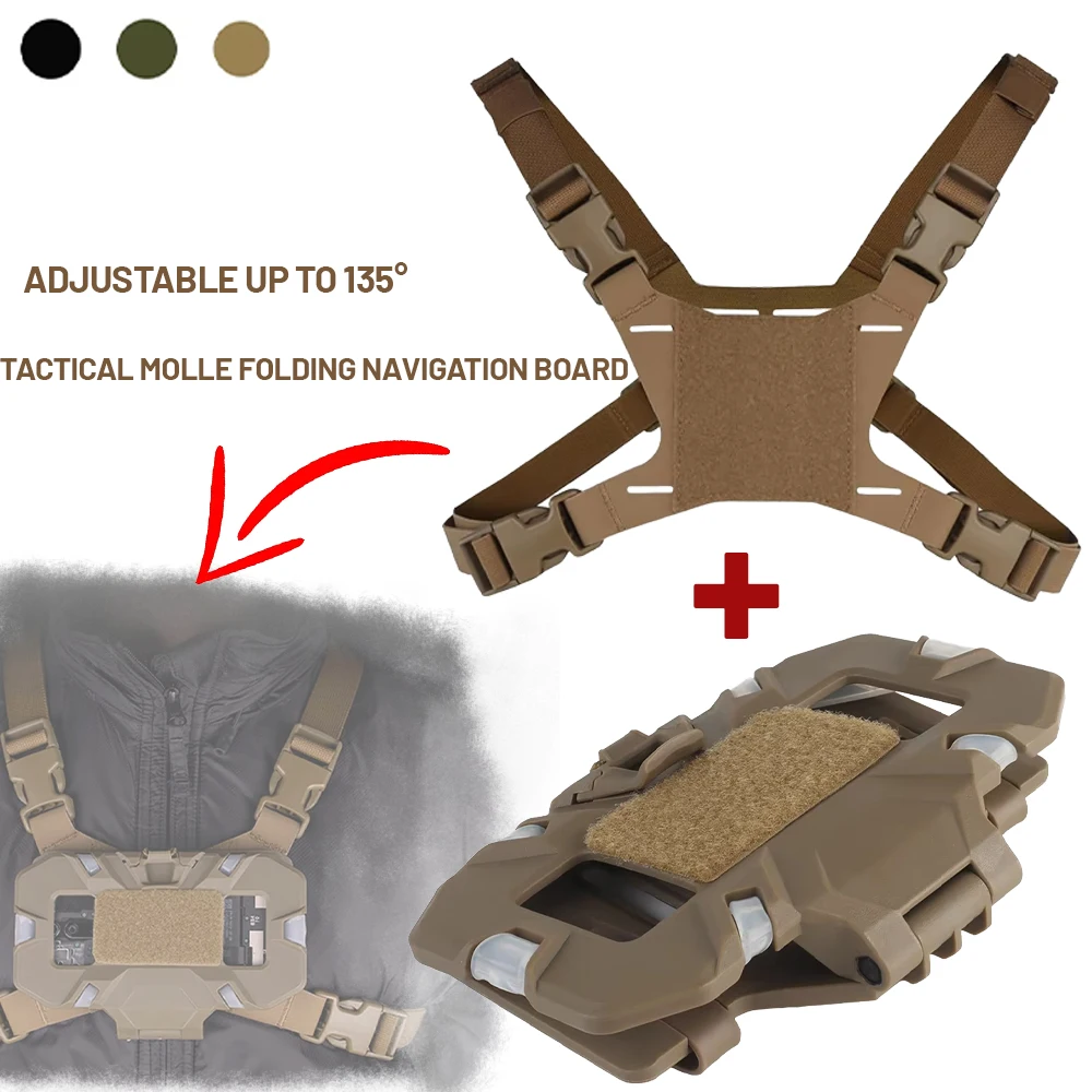 

Тактический ремень MOLLE, навигационная доска, чехол для охотничьей карты, фиксирующий чехол администратора, панель, держатель для мобильного телефона, страйкбольный жилет, складной
