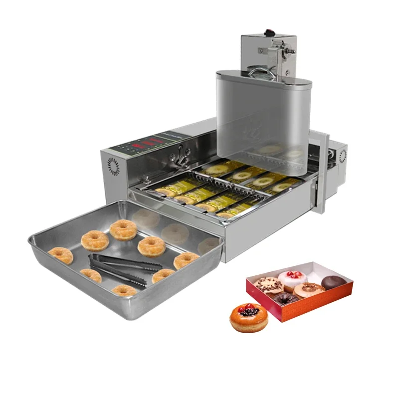 Small scale 4 rows portable robot maquina de auto dount machine mini donas donut making machine small auto maker dispencer fryer