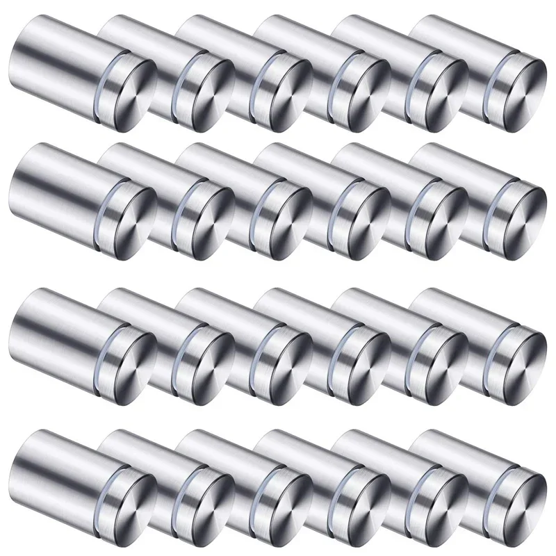 60/100pcs Sign holder screws advertising screws stainless steel wall mounts mounting glass acrylic nails 12*25