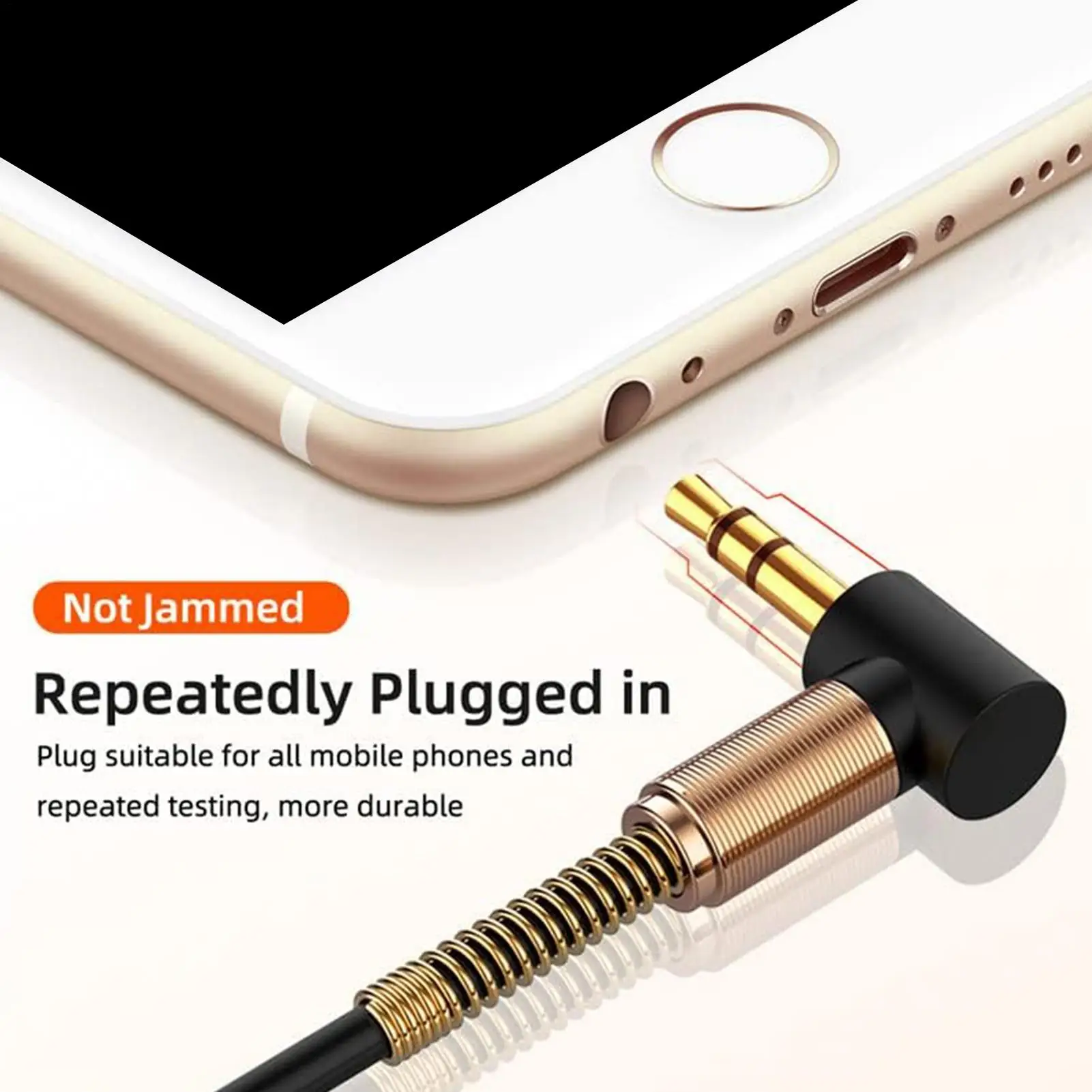 Audiokabel Man-vrouw Audiostekker Adapter Luidsprekerstekker Accessoires Veelzijdige lichtgewicht verlengkabel voor mobiele telefoons