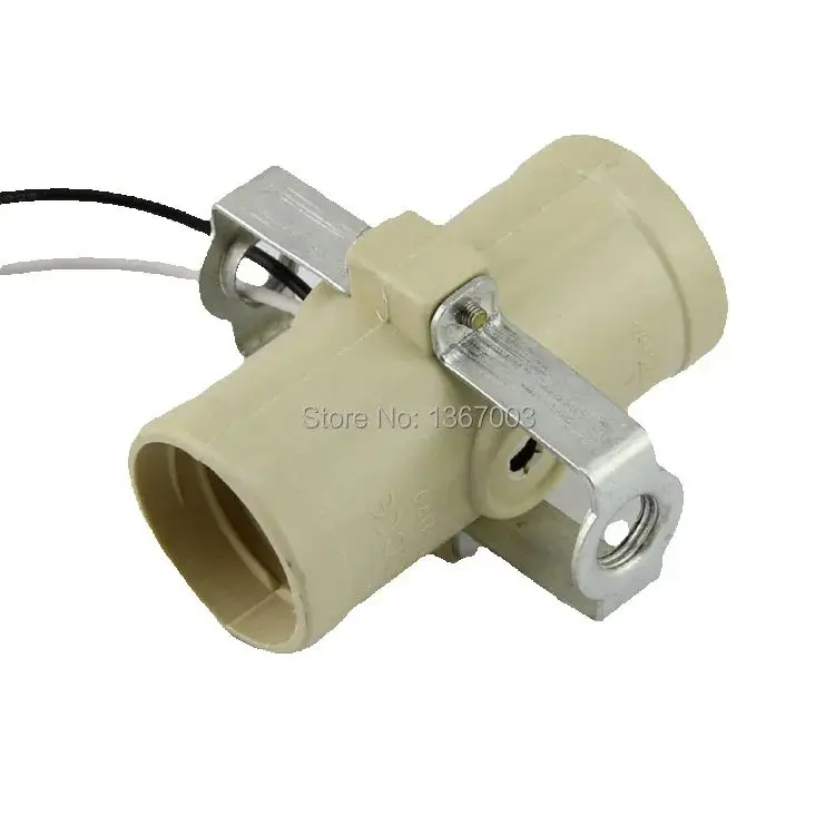 

2pcs/lot 2 x E27 lamp holder, with cable 18cm and 2 x M10 holes , DIY Light Base