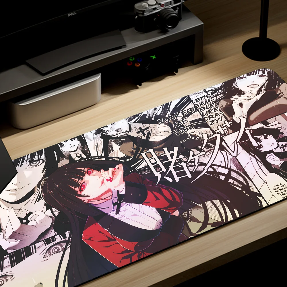 Y-Yumeko Jabami Mousepad ملحقات ألعاب الكمبيوتر الكبيرة وسادات الماوس المكتبية المضادة للانزلاق للكمبيوتر المحمول لوحة ماوس ناعمة