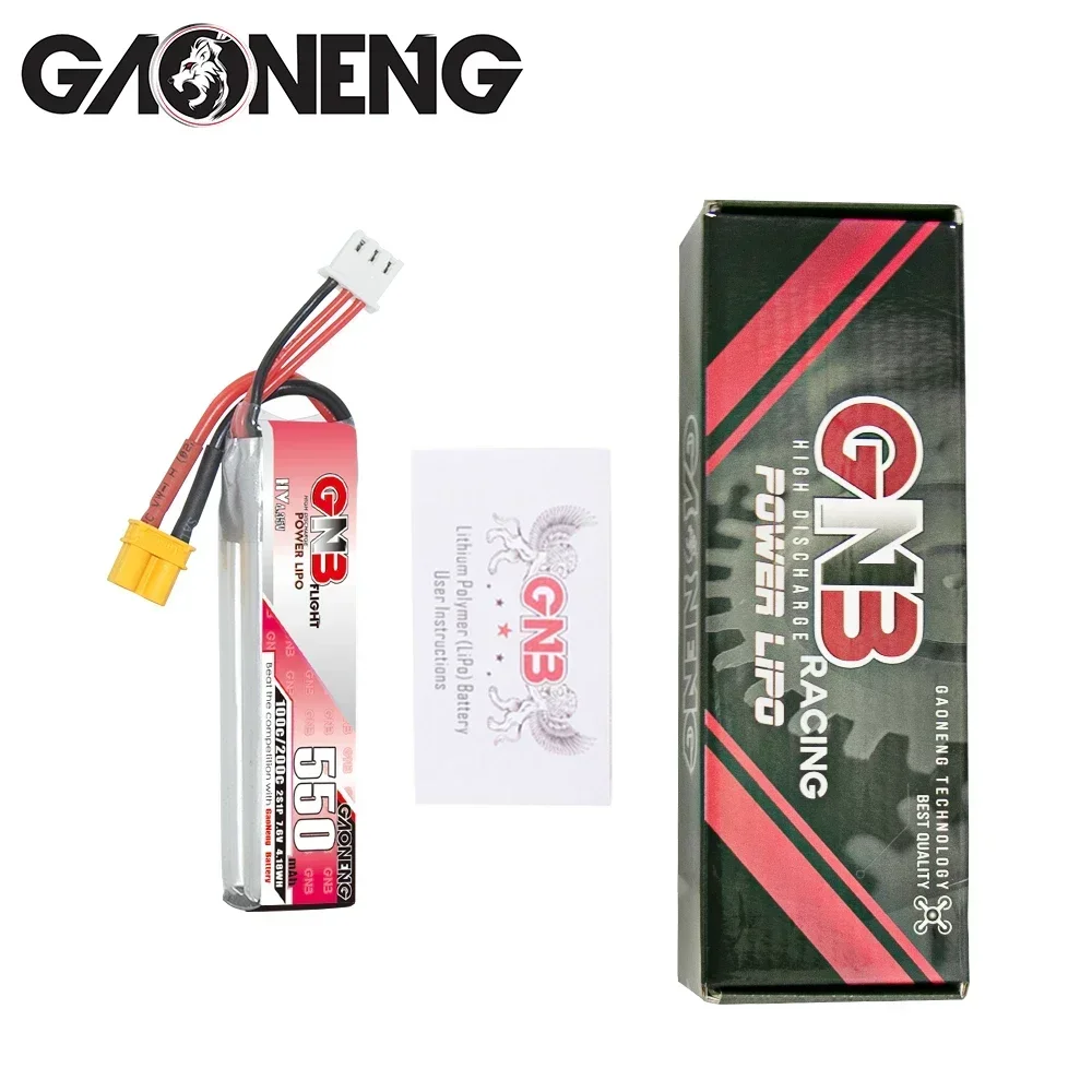 ONENG-Batterie Lipo GNB 7.6V HV 550mAh 720mAh 2S 100C/200C, pour hélicoptère radiocommandé Tinyhawk, quadrirotor FPV, importateur de course, pièces de rechange