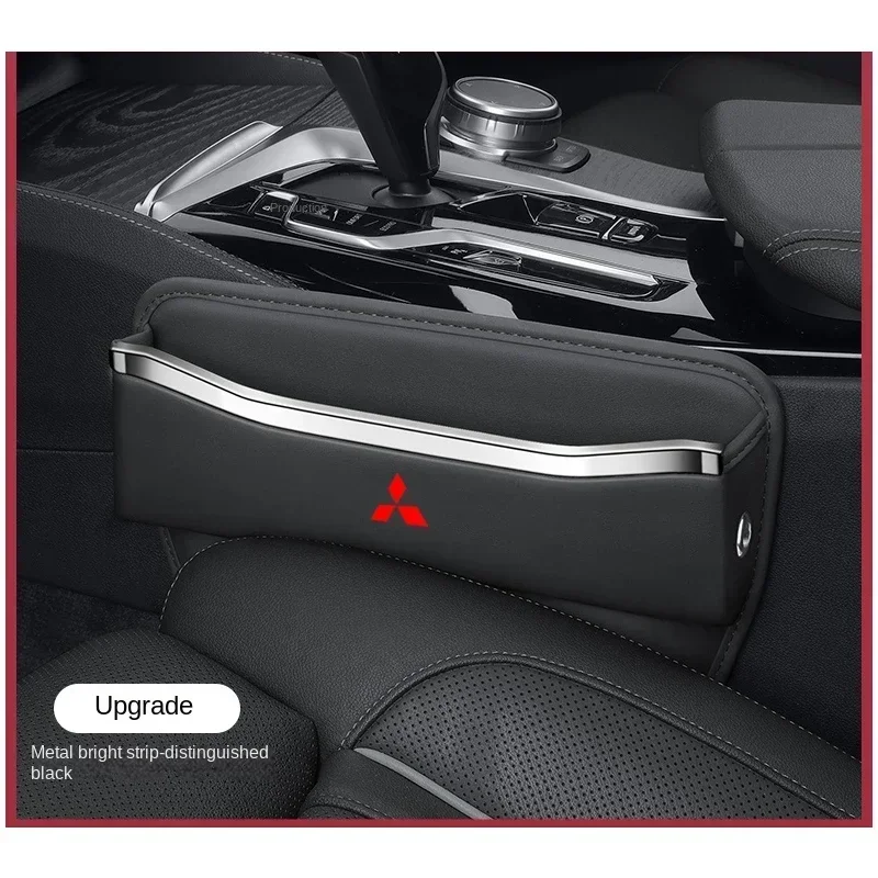 

Car Seat Crevice Gaps Storage Box Seat Organizer Gap Slit Filler Holder For Mitsubishi ASX Lancer Pajero Outlander L200 EVO