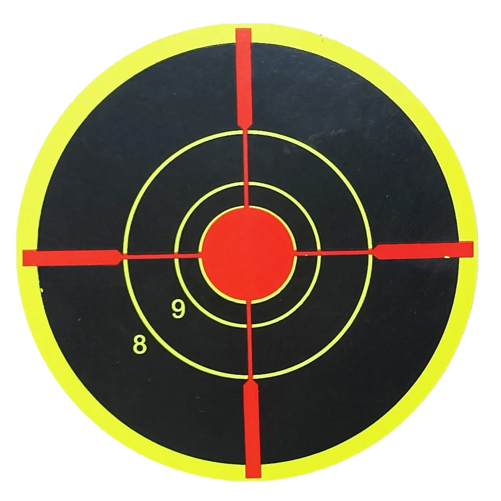 Pegatinas autoadhesivas para tiro con objetivo de salpicaduras, vista de Bulleyes de 3 pulgadas x 200 Uds.