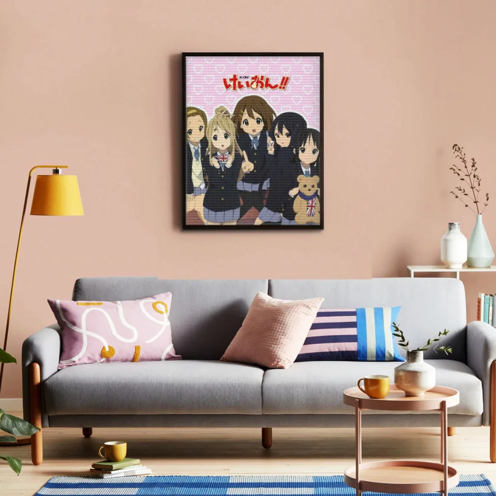 New Debut Anime Kawaii K-on! Diamond Painting   5D Diamond Mosaic Suitable for Children DIY Gift Home Decor