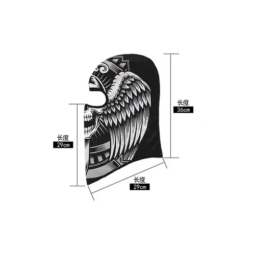 3D Skull Mask Balaclava Cap Breathable Motorcycle Riding Full Face Scarf Outdoor Men Head Cover Cycling Headgear Neck Gaiter Hat - Image 6