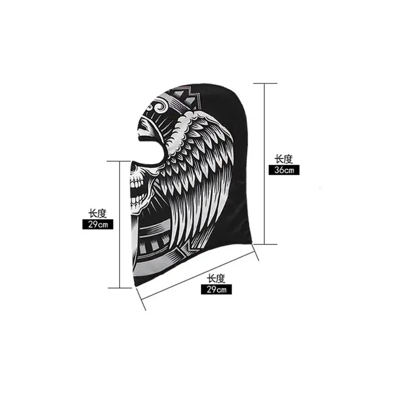 3D Skull Mask Balaclava Cap Breathable Motorcycle Riding Full Face Scarf Outdoor Men Head Cover Cycling Headgear Neck Gaiter Hat - Image 6