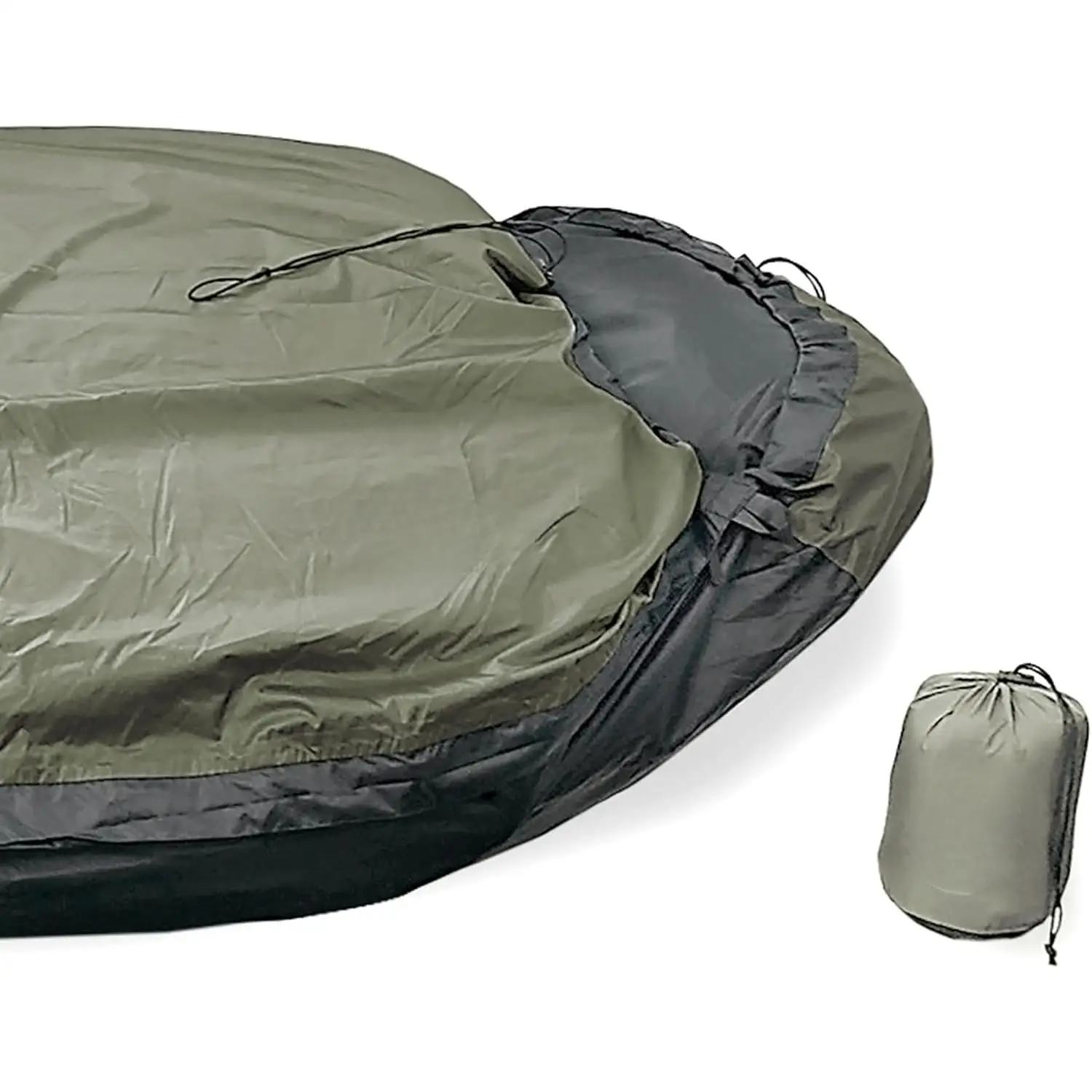 Pharaoh Bivy Sack, Waterproof Outer Shell for Sleeping Bag, Minimalist Stealth Shelter, Olive Drab-Hiking - Camping