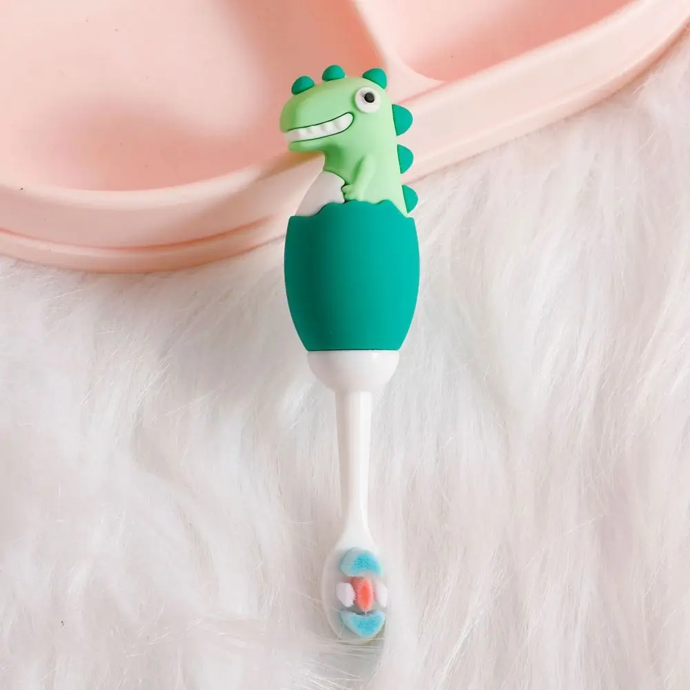 

Handle Baby Care Product Dinosaur Soft Bristles Children's Toothbrush Kids Toothbrush Cleaning Toothbrush Silicone Toothbrush