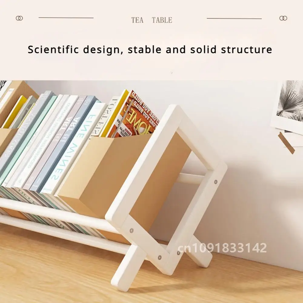 Simple Desktop Bookshelf Magazine Rack Office Documents Books Storage Shelf Student Economy Stand Utility Organizer Shelves