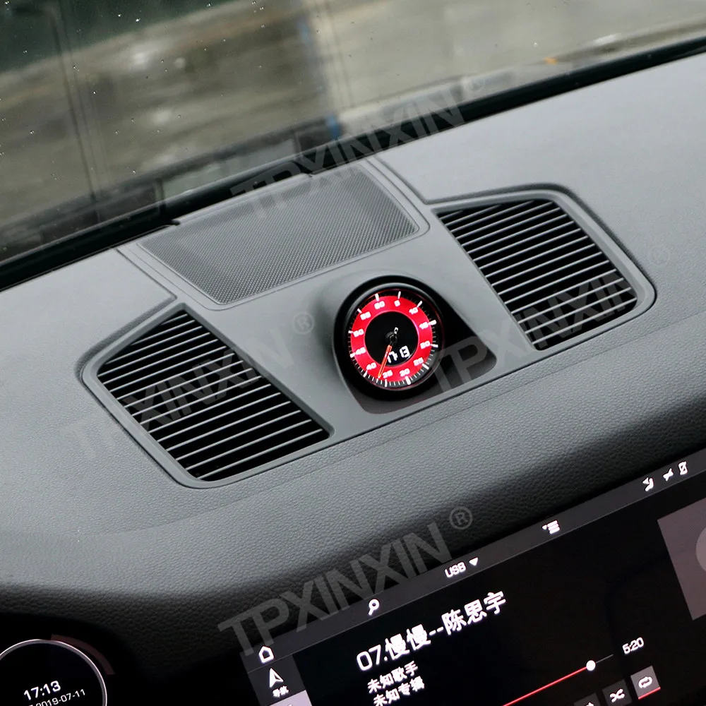 rsche Cayenne 18~26 Stopwatch Car Clock Digital Dashboard Clock Digital Display Center Console Clock Interior Accessories