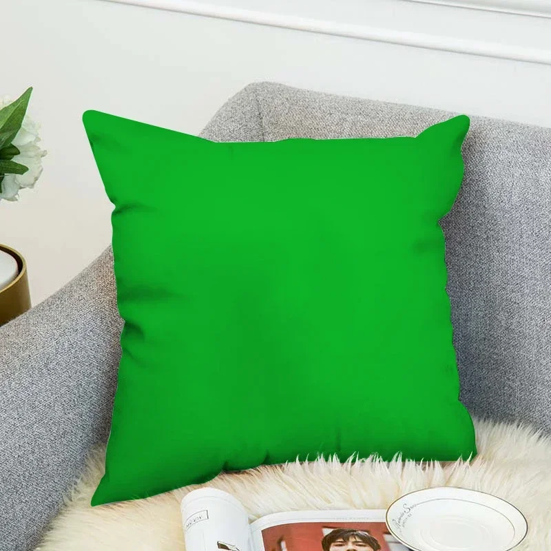 Solid Color Free Shipping Pillowcase Silk Pillowcases for Pillows 45x45 Pillow Cases Decorative Fall Decor Cushion Cover 40x40cm