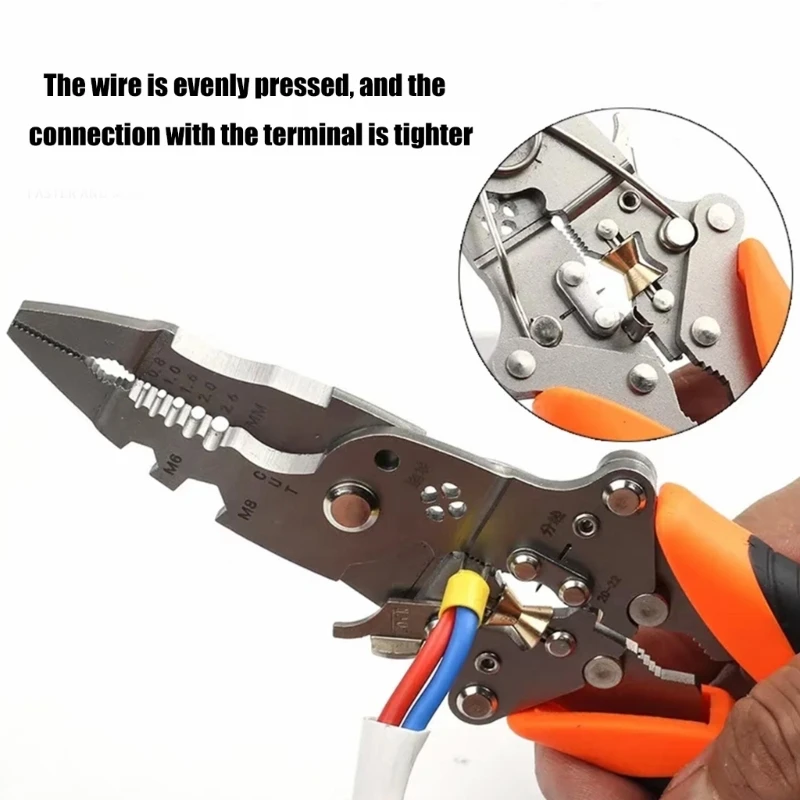 

Foldable Wire Crimping Pliers Compact Wire Crimper For Convenient Carry And Use