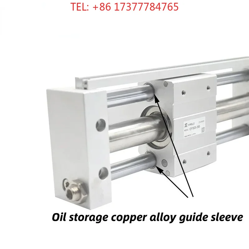 CY 1 S Magnetical coupled slider type slide bearing rodless cylinder