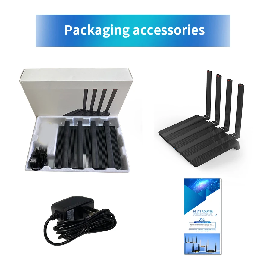 Enrutador 4G con tarjeta SIM, 300Mbps, 1200Mbps, Wifi, 2,4 ghz, 5ghz, 2 x LAN, LTE, módem 4 x antena, punto de acceso para el hogar, 850Mhz, 900Mhz