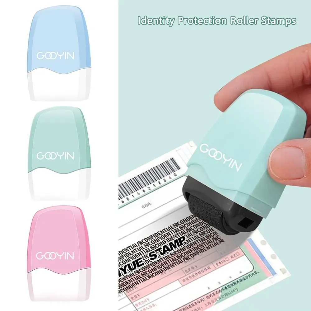 Portable Identity Protection Roller Stamps Information Privacy Garbled Confidentiality Seal Safety Photosensitive Seal