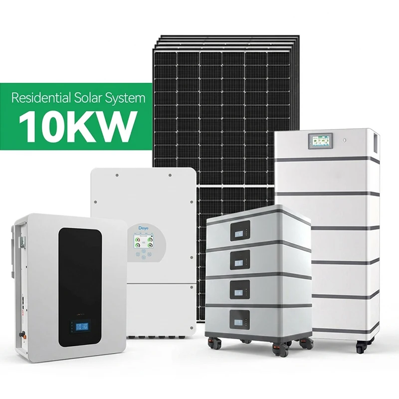 

Hybrid Solar System 5KW 6KW 8KW 10KW Single Phase 230V Complete Home Off-Grid Energy Storage LiFePO4 Battery Mono Solar Panel