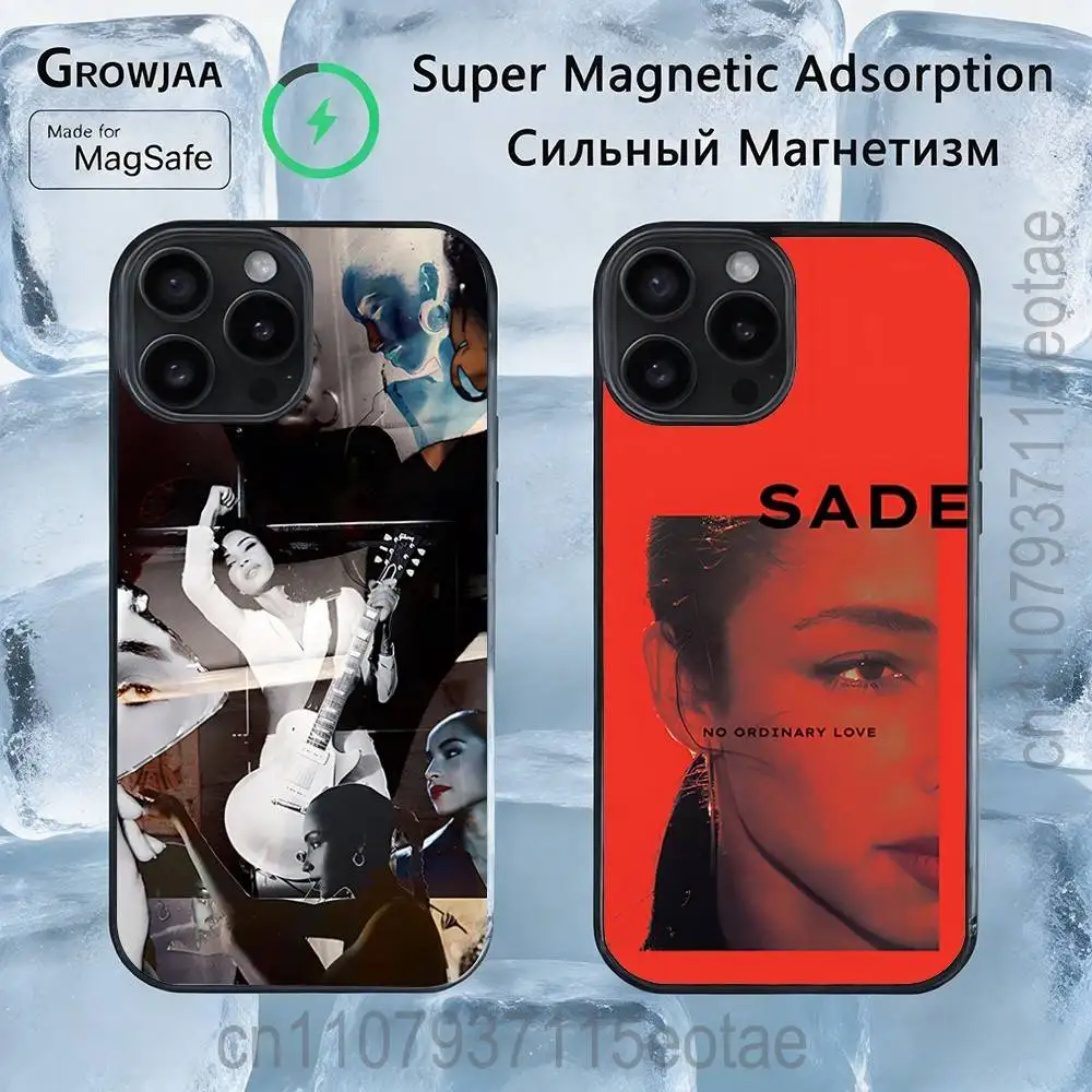 

S-Sade Adu Love Deluxe Magnetic Phone Case For IPhone 14 16 17 13 12 11 15 Pro Max Plus For Magsafe Wireless Charge Cover