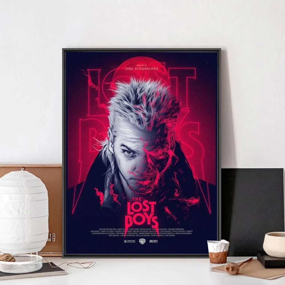 Lost Boys 1987 Movie  Poster No Framed Poster Kraft Club Bar Paper Vintage Poster Wall Art Painting Bedroom Study Stickers