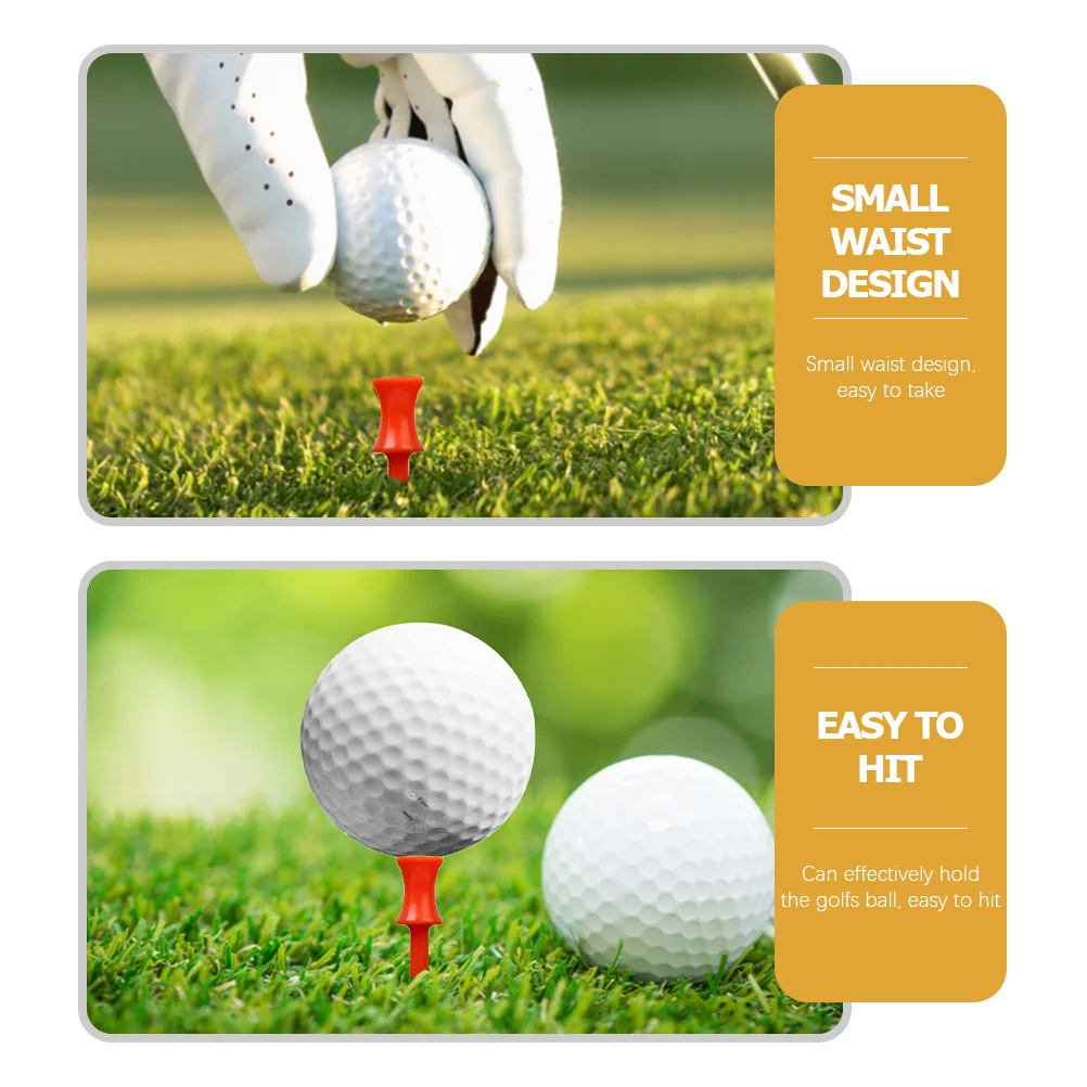 

50pcs Golf Tees Sturdy Plastic Golf Ball Holders Training Aid For Outdoor Indoor Practice Golfing Supplies