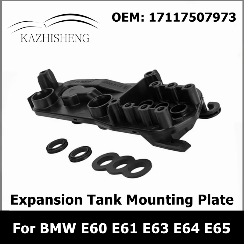 Engine Radiator Expansion Tank Mounting Plate 17117507973 17117534907 for BMW E60 E61 525i 528i E63 E64 E65 645Ci 760i