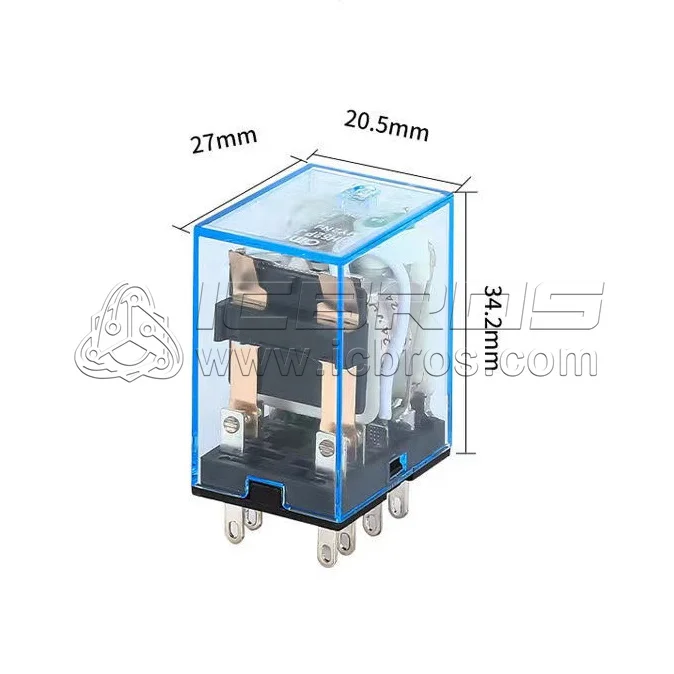 1pcs MY2P HH52P MY2NJ Coil General DPDT Micro Mini Electromagnetic Relay Switch With LED AC 110V 220V 380V DC 12V 24V 36V
