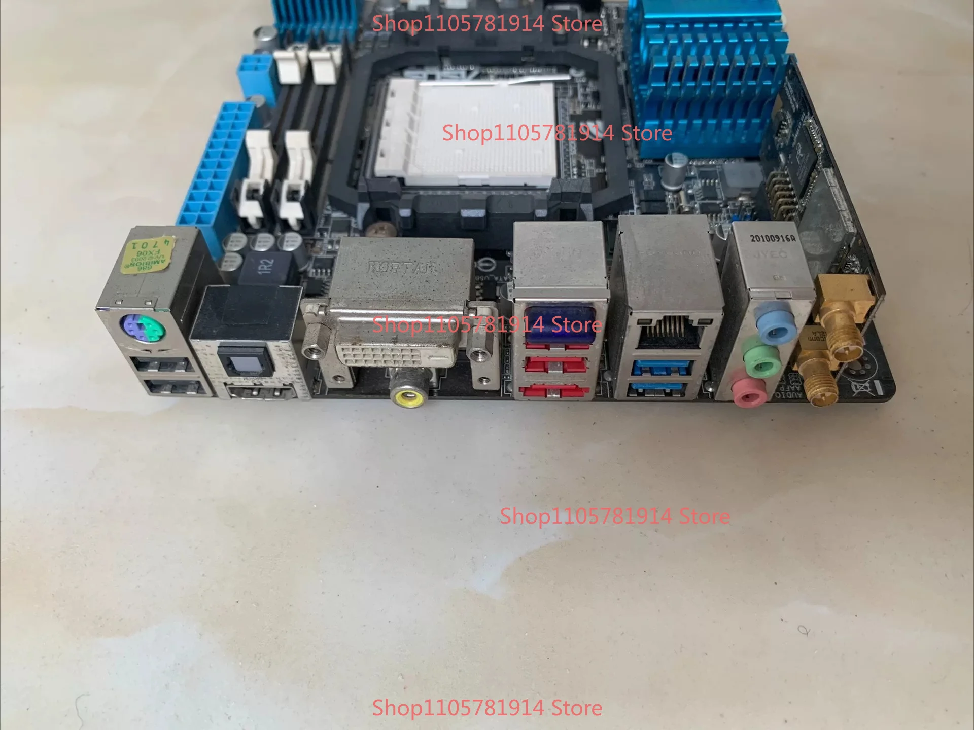 For ASUS M4A88T-I DELUXE Main Board, AM3 Interface, Itx Small Board, Feelings Small Main Board, with Original Baffle