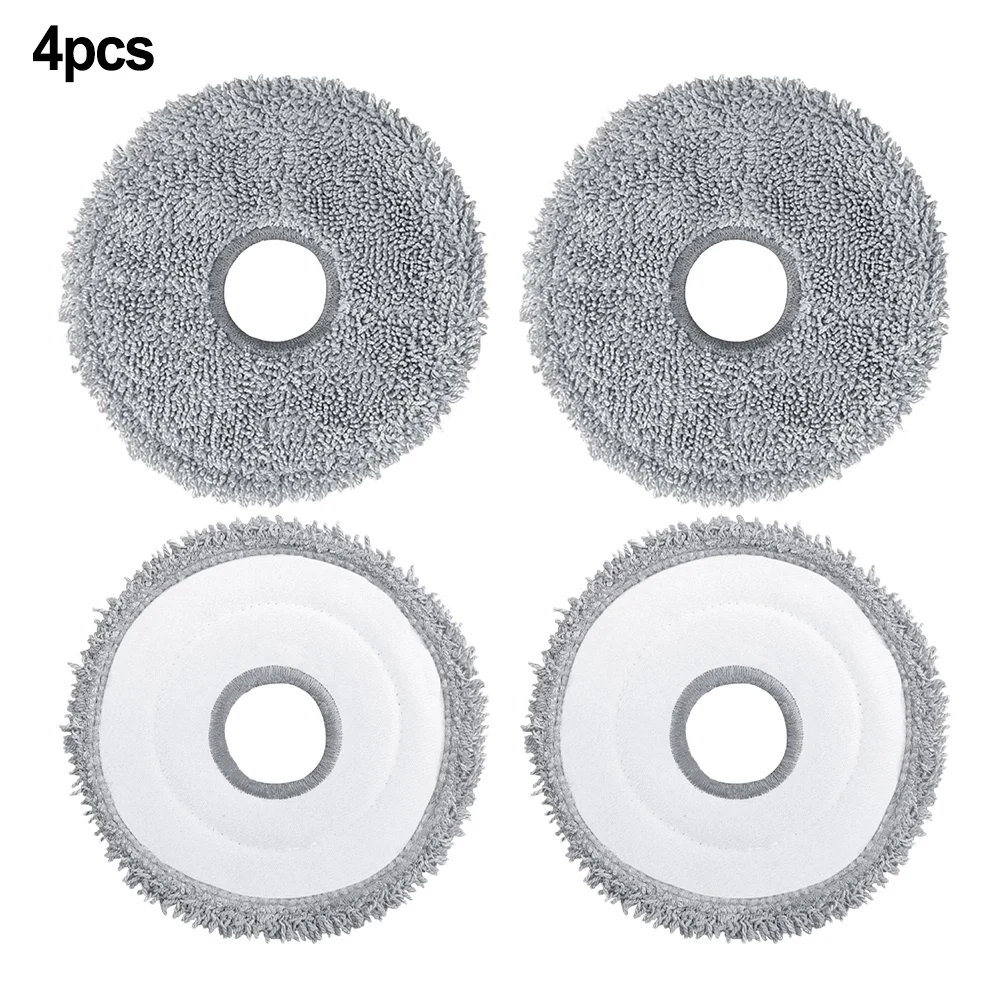 4/10Pcs Grey Mop Rag For-Dreame Ultra, Pro, S30 Pro Ultra,X30,S10,L10s Pro Ultra Heat Household Cleaning Tools