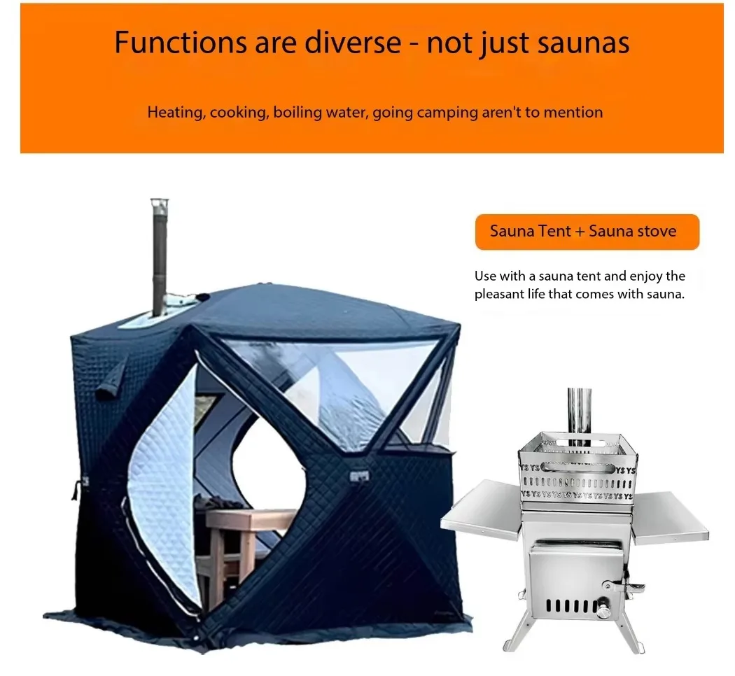 Estufa de leña Huaxi Direct con soplador Estufa China WBS001 Estufa de leña de hierro al aire libre para sala de Sauna Calentador de madera