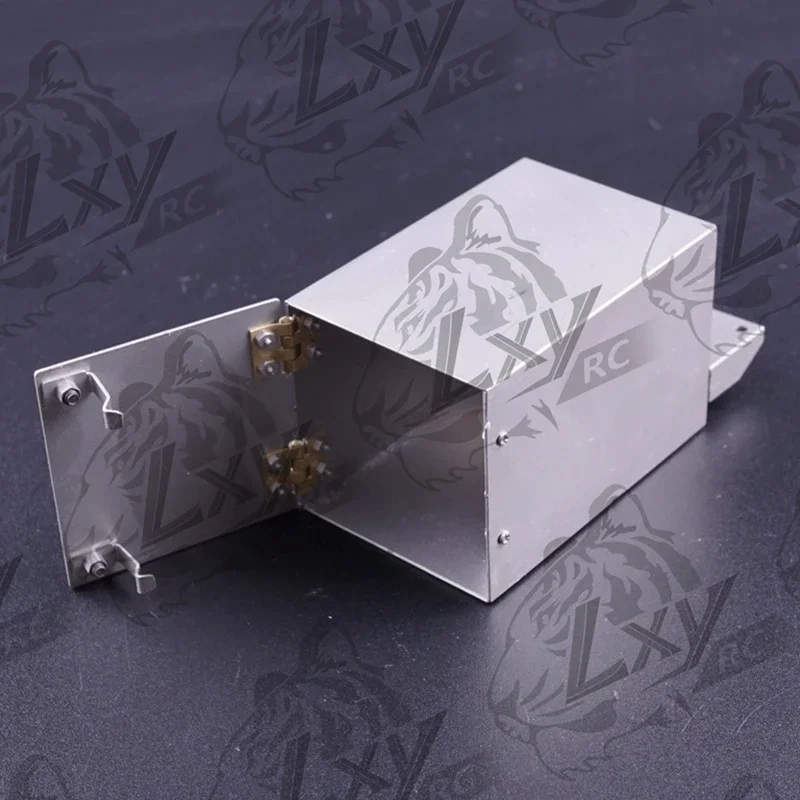 

1:14 масштаб 1 шт. металлический имитационный небольшой ящик для инструментов для радиоуправляемого грузовика Tamiya SCANIA 770S R620 VOLVO BENZ Arocs MAN TGX автомобильные аксессуары