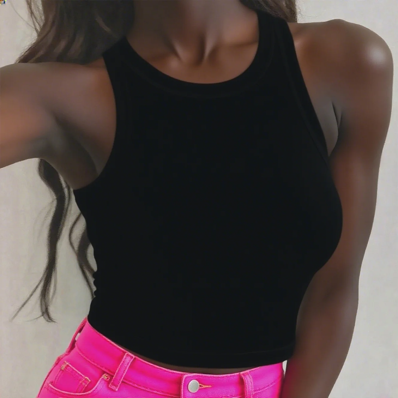 ヨガベスト女性ジムスポーツブラックホワイトクロップトップスシームレスストリートニットワークアウト通気性タンクトップ女性パッドなし